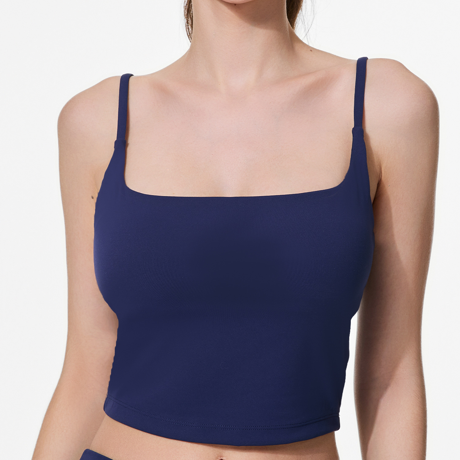 Women Sleeveless Yoga Tank Top with Hollow-Back Design Double-Strap Sports Vest for Outdoor Running Fitness Top