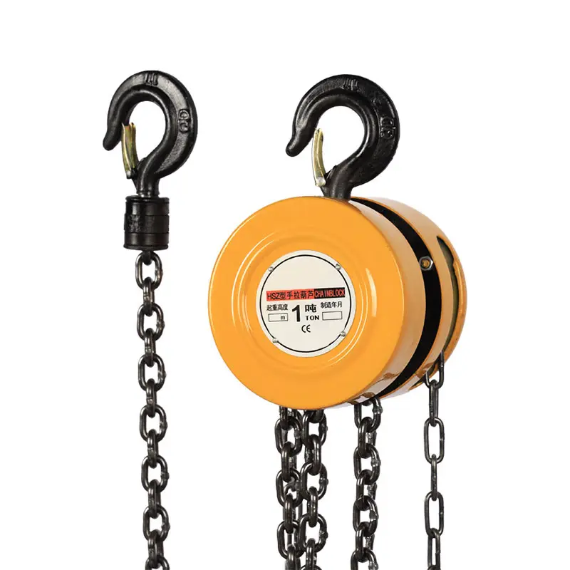 Construction work 1 ton 2 ton 3 ton 5 ton type hand chain hoist manual chain block with G80 lifting chain