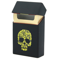 Boîte à cigarettes en carton recyclable jetable de 2 mm d'épaisseur avec logo personnalisé en relief, emballage cadeau, boîte plate en papier