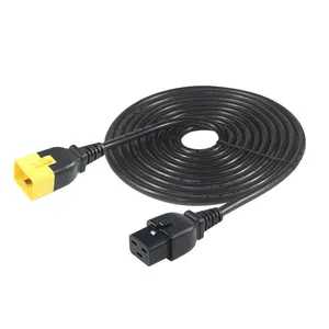 Kabel daya soket 2M Heavy Duty Iec 60320 C20 Male ke C19 Female untuk Ups Pdu
