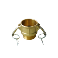 Raccord Camlock en laiton A-BR de 2 pouces, filetage BSPP/NPT, forgé et sablé, résistant à l'huile 0,1-1,6 Mpa