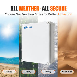 ZCEBOX Boîtier en plastique ABS Panneau mural IP67 avec plaque de montage Boîte de distribution Boîte de jonction étanche - Product Image 6