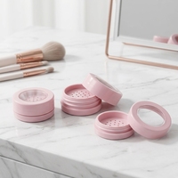 Boîtier vide rond en gros pour cosmétiques, maquillage, fard à joues, poudre libre, poudre fixante pour soins capillaires