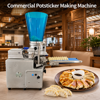 Machine commerciale semi-automatique pour la fabrication de potstickers, de raviolis et de gyozas pour restaurants et commerces asiatiques avec remplissage réglable