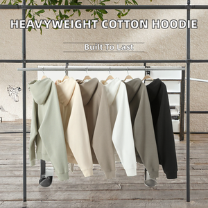 เสื้อฮู้ดดี้ผู้ชายทรงโอเวอร์ไซส์ ผ้าเฟรนช์เทอร์รี่คุณภาพสูง 500gsm ผ้าฝ้าย 100% ล้างสีพิมพ์ลาย ปักลาย 3 มิติ แบบกำหนดเอง ODM สำหรับฤดูใบไม้ผลิ - Product Image 2
