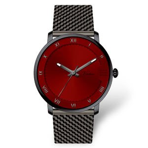 Virtue <span class=keywords><strong>Rose</strong></span> Or En Acier Inoxydable Bracelet En Cuir Montre Logo Personnalisé Grand Cadran Quartz Minimalisme Ultra Mince Mode Unisexe - Product Image 5