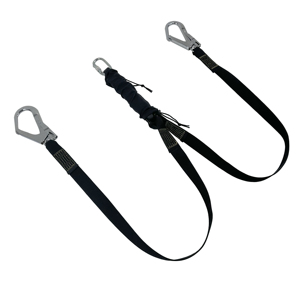 Fire Rescue EA Lanyard Doppel bein 140KG Energie absorbieren des Sicherheits band mit Schraubtor-Karabiner