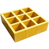 Caillebotis personnalisable en plastique renforcé de fibre de verre Frp pour grille de sol Grp/frp moulée par panneau