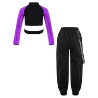Costumes de danse hip-hop pour enfants filles 6-16 ans, stages personnalisés vente en gros, vêtements de danse pour enfants, vêtements de danse sur scène