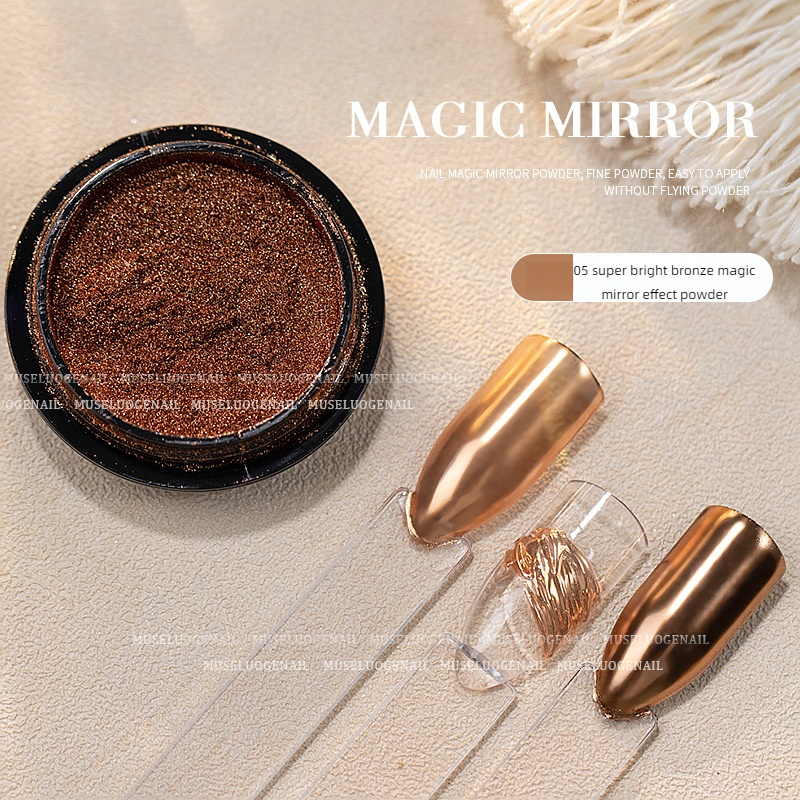 05 super bright bronze magic mirror powder