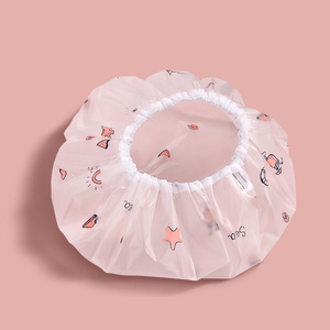 Gorro de Ducha EVA de Una Sola Capa, Moderno, con Estampado de Dibujos Animados, Alta Elasticidad e Impermeable, Excelente Estilo - Product Image 5