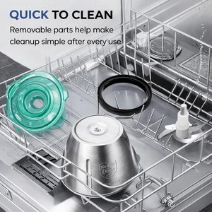 Procesador <span class=keywords><strong>de</strong></span> Alimentos Multifuncional <span class=keywords><strong>de</strong></span> 300W, Potente <span class=keywords><strong>Picadora</strong></span> <span class=keywords><strong>de</strong></span> <span class=keywords><strong>Carne</strong></span> <span class=keywords><strong>de</strong></span> 2L <span class=keywords><strong>de</strong></span> Acero Inoxidable, 2 Velocidades, 4 Cuchillas <span class=keywords><strong>de</strong></span> Dos Niveles, <span class=keywords><strong>Picadora</strong></span> Eléctrica - Product Image 5