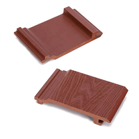Panneaux muraux décoratifs en bois composite gaufré à rainures en V, résistants au soleil et imperméables, pour extérieur, suspension de plafond de villa