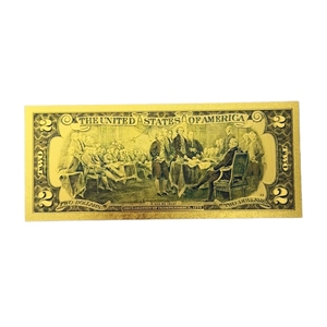 Uang Kertas Amandemen Kedua Amerika Baru 2026 Berlapis Emas 24K untuk Koleksi - Product Image 4
