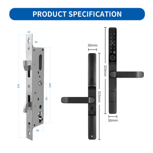 Oyo Đa Chức Năng Thông Minh Điện Tử Cửa Khóa Điện Kỹ Thuật Số Mật Khẩu Thông Minh Xử Lý Sinh Trắc Học Vân Tay Cửa Khóa - Product Image 5
