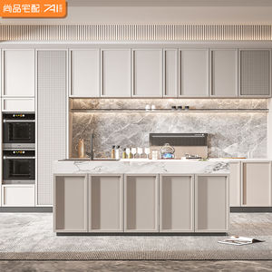 خزائن مطبخ ويسون للتخزين مع حوض غسيل، أثاث من ألواح MDF، خزانة مطبخ كاملة للحائط - Product Image 3