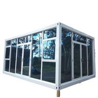 Maison préfabriquée en acier de luxe moderne de 20 pieds/40 pieds, détachable, extensible, aménagement personnalisable, villa, cuisine, chambre, appartement