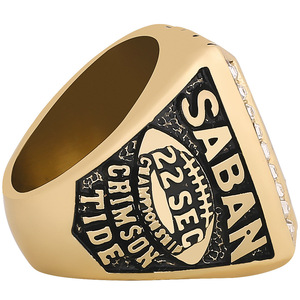 2009 N CAA Alabama Red Tide Campeonato de fútbol Anillo Aleación de moda Fabricante de joyas Ventas directas - Product Image 4