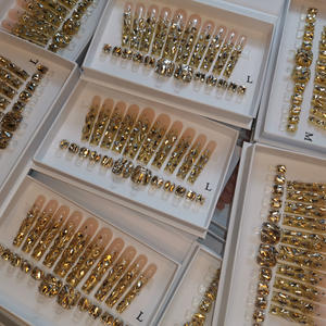 สินค้ามาใหม่ <span class=keywords><strong>MISS</strong></span> U NAILS เล็บอะคริลิคทำมือ ทรงโลงศพ/อัลมอนด์ ขนาด S/M/L กล่องโลโก้สั่งทำได้ ใช้ติดเล็บ - Product Image 2