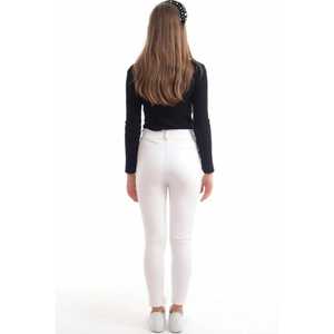 Leggings Deportivos Casuales al por Mayor, Talla XL, Blancos, con Adornos de Piedras, Cuero Sintético con Efecto Push-Up, Cintura sin Costuras con Patrón para Yoga - Product Image 1