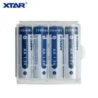 XTAR卸売カスタマイズ15v3300mWhAA充電式リチウムイオンバッテリー1.5v1200mWhAAAリチウムイオンシリンダーバッテリー