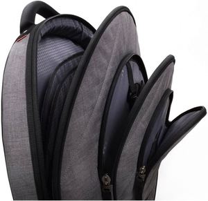 Échantillon gratuit : Sac de transport pour cymbales avec compartiment pour hi-hat de 15 pouces et poches extérieures, tissu robuste, bretelles rembourrées - Product Image 6