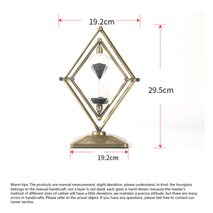 Ornements de minuterie de <span class=keywords><strong>sablier</strong></span> géométrique créatif Horloge de sable rapide haut de gamme moderne Style de conception moderne - Product Image 2