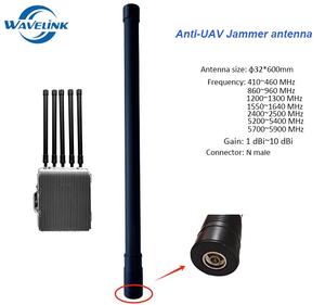 433 МГц/WiFi/4 г/5 г/GSM с высоким коэффициентом усиления 10dbi черная Стекловолоконная FPR антенна N штыревое соединение 600 мм анти-UAVJammer вертикальная поляризация - Product Image 1