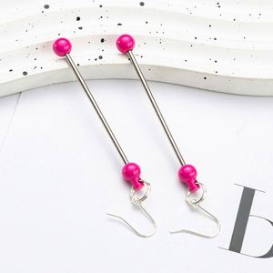 Handmade Beaded Earrings <b>for</b> Women Long Drop Design Lightweight Luxury Custom Jewelry <b>Gift</b> - Product Image 4