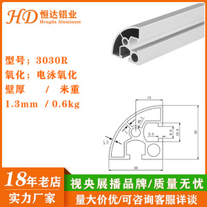 โครงอะลูมิเนียมมาตรฐานแห่งชาติ 3030 อัลลอย 6063 ชุบอโนไดซ์ สำหรับอุปกรณ์อัตโนมัติ - Product Image 5