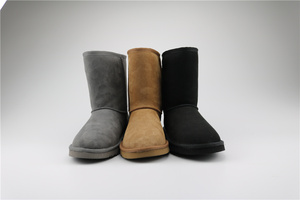 Stivali da Neve da Uomo in Pelle di Montone, <span class=keywords><strong>Lana</strong></span>, Pelle Bovina e Camoscio - Product Image 4