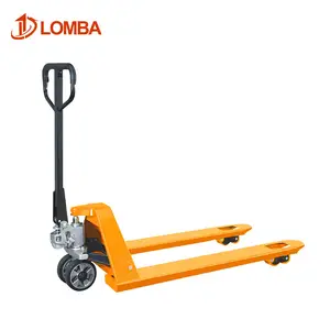 Süper kalite kaldırma ekipmanları tedarikçi sabit çatal entegre pompa ile manuel taşıma Forklift