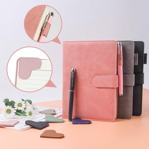 Nuevo empleado Bienvenido al equipo Rosa PU cuero marcapáginas Metal Pen Notebook Gift Set Box con impresión de logotipo - Product Image 2