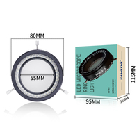 SANQTID 55mm Polarized Ring Light Source LED Microscope Lamp Led Ring Light for Microscope
