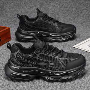 Zapatillas Deportivas de Plataforma para <span class=keywords><strong>Hombre</strong></span>, Verano 2026, Transpirables, con Cordones, Color Sólido, Casuales, para Caminar - Product Image 1
