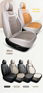Coprisedili in Pelle Nappa di Design Premium, Set Completo Universale per 5 Posti, Adatto per <span class=keywords><strong>Opel</strong></span> Astra <span class=keywords><strong>Corsa</strong></span> Mokka Grandland, Sensazione Liscia, Look Artistico - Product Image 6