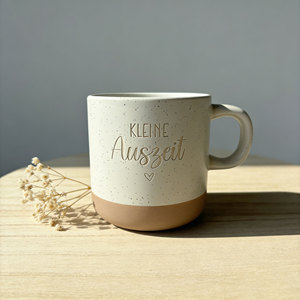 Taza de Café de Cerámica Moteada con Grabado de Texto Personalizado para el Hogar y la Oficina - Product Image 4