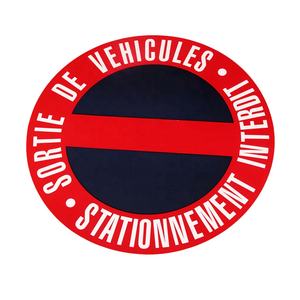 25cm No Parking Sticker Sign Board "Priere <span class=keywords><strong>de</strong></span> ne pas Stationner" Please do not Park - Sortie <span class=keywords><strong>de</strong></span> véhicules - Product Image 1