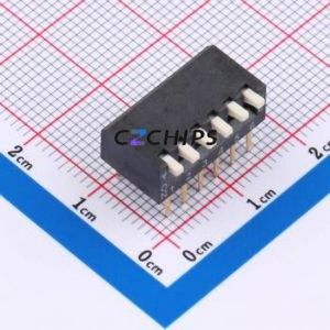 DSPV06LHGET DIP Switch Through hole Component (THT) Switch Piano Key Single Pole Single Throw 6 2.54mm - Product Image 1
