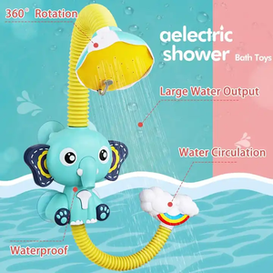 Éléphant mignon 360 degrés Rotation jeu d'eau enfants jouets de <span class=keywords><strong>bain</strong></span> bébé <span class=keywords><strong>bain</strong></span> pommeau de douche électrique jouets de douche pour bébé - Product Image 2