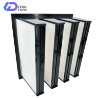Taille personnalisée et options multi-cadres Filtre HEPA à air de retour Élément de filtre à air haute capacité de type pliable