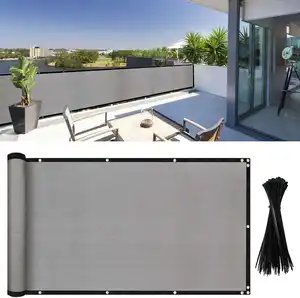 0,9*6m Balkonbes panning Balkons chirm Datenschutz Net Screen Balkon Frontab deckung mit Seilen