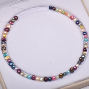 Perle d'eau douce naturelle de forme baroque, matière première pour collier et bracelet, accessoires, couleur blanc clair, deux faces - Product Image 3