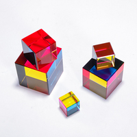 Attrape-soleil en cristal coloré en forme de cube, créateur d'arc-en-ciel, attrape-lumière pour fenêtre, décoration de la maison et du jardin