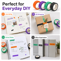 Cinta Adhesiva Decorativa Washi Personalizada al por Mayor para Manualidades y Embalaje de Regalos