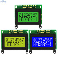 عرض المصنع: شاشة LCD مقاس 1.2 بوصة 40*36 ملم، لوحة عرض 802 8*2 مع وحدة AIP31066 متوازية، تدعم الخطوط الإنجليزية واليابانية والروسية