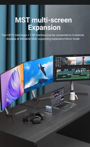 <span class=keywords><strong>360</strong></span> xoay Docking Station đa chức năng HD 4K60hz dp USB3.1 10 gam USB C Docking Station 15 trong 1 HUB - Product Image 4