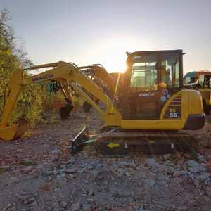 Para excavadora KOMATSU PC56 marca japonesa de segunda mano buenas condiciones para maquinaria de construcción de carreteras excavadora usada para la venta - Product Image 1