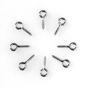 Mini alfileres pequeños de acero inoxidable, <span class=keywords><strong>ojales</strong></span>, ganchos, <span class=keywords><strong>ojales</strong></span>, tornillo, gancho roscado, hallazgos de joyería <span class=keywords><strong>para</strong></span> hacer accesorios - Product Image 6