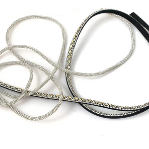 Zapato barato de cuatro filas con ladrillos blancos, flores y parte superior de zapatos para mujer, sandalias, zapatos y zapatillas - Product Image 5